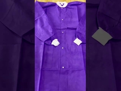 Coat de laboratorio desechable de polipropileno no tejido unisex para dentistas médicos y enfermeras