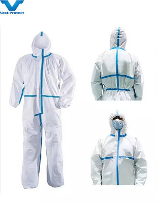 Categoría 3 Tipo 5/6 Traje desechable Trajes impermeables y con capucha para protección de la seguridad