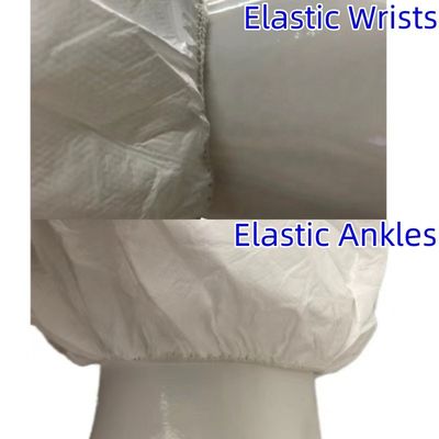 Cerradura con cremallera CE Reutilizable Blanco Microporous Protector para la transpirabilidad