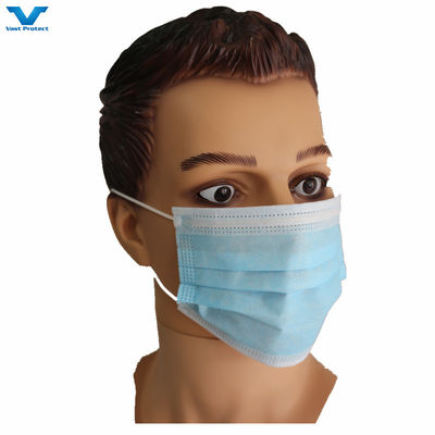 Directo CE EN14683 Máscara facial de uso desechable de uso médico elástico Blanco Negro para todos los no estériles
