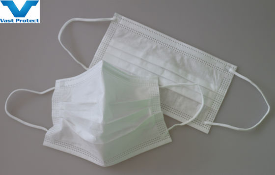 Directo CE EN14683 Máscara facial de uso desechable de uso médico elástico Blanco Negro para todos los no estériles