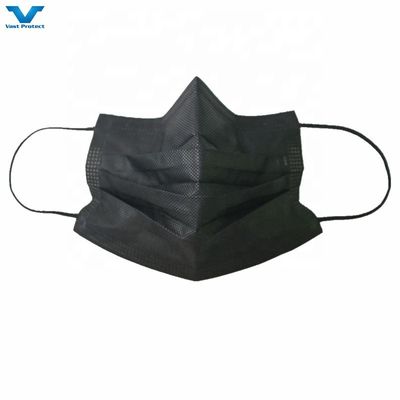 Directo CE EN14683 Máscara facial de uso desechable de uso médico elástico Blanco Negro para todos los no estériles