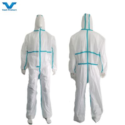 Tipo CE 5 6 Aprobado Trajes de protección desechables Trajes no tejidos Servicio personalizado