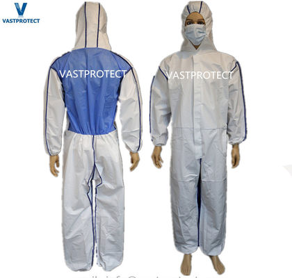 Traje de trabajo de primavera para la reducción del asbesto Traje de material peligroso Traje de trabajo de un solo uso Microporous