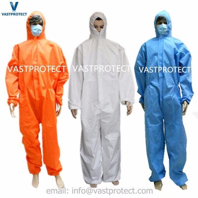 Modelo N.O. VPT621 Abrigos desechables de tejido no tejido PP SMS microporosos para trabajos industriales