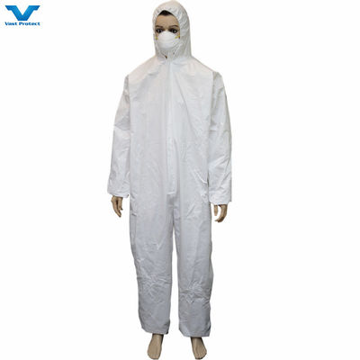Modelo N.O. VPT621 Abrigos desechables de tejido no tejido PP SMS microporosos para trabajos industriales