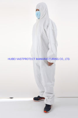 50GSM espesor Cat 3 Tipo 5/6 impermeable Respirable desechable Microporoso Blanco en general