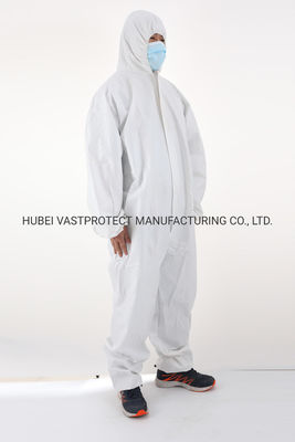 50GSM espesor Cat 3 Tipo 5/6 impermeable Respirable desechable Microporoso Blanco en general