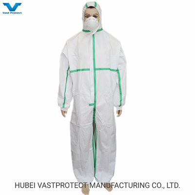 Aprobación CE Tipo 5/6 Película impermeable transpirable microporous Revestimiento desechable para minería