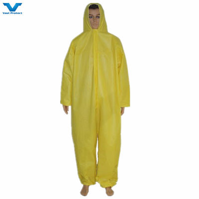 Equipo de protección individual desechable impermeable respirable Tipo 56 Categoría 3 Abrigos blancos para protección