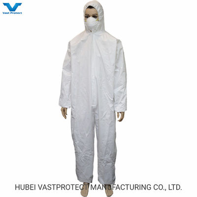 Categoría 3 Tipo 56 Impermeable Respirable Desechable Microporoso Blanco En general 60GSM Beneficio