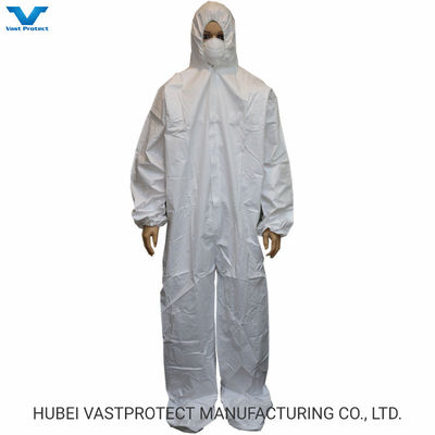 Categoría 3 Tipo 56 Impermeable Respirable Desechable Microporoso Blanco En general 60GSM Beneficio