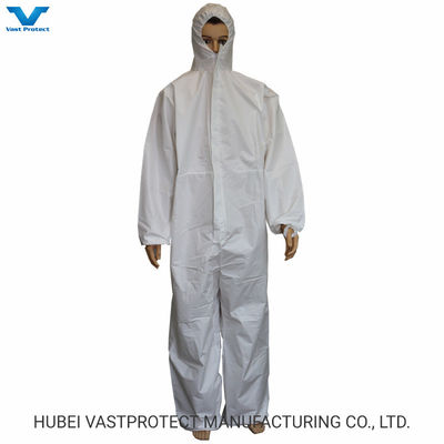 Categoría 3 Tipo 56 Impermeable Respirable Desechable Microporoso Blanco En general 60GSM Beneficio