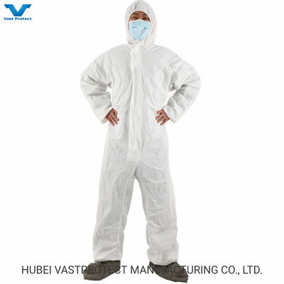 Categoría 3 Tipo 56 Impermeable Respirable Desechable Microporoso Blanco En general 60GSM Beneficio