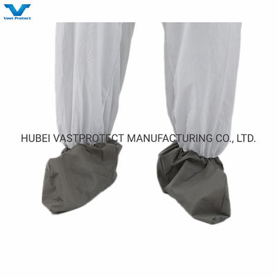CE Categoría 3 Tipo 5 6 Microporosas chaquetas blancas desechables con cubierta de botas gris personalizada