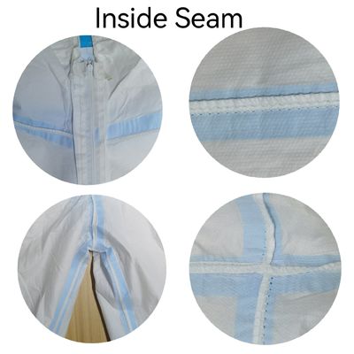 Con certificación CE, impermeable, transpirable, microporous de una sola vez con cinta de costura