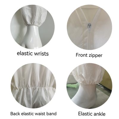 Vestidos de protección transpirables En1149 con diseño completamente cerrado