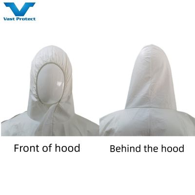 S-5XL Blanco impermeable Microporous Protector PPE de seguridad para el mercado de los EE.UU.