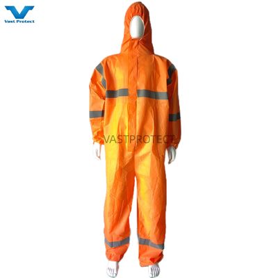 Tipo5 6 EPP industrial naranja SMS Abrigos desechables Tipo de cintura Solicitud personalizada