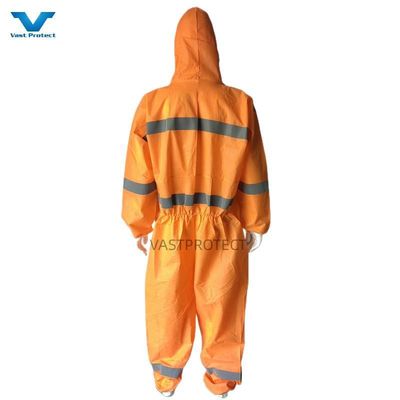 Tipo5 6 EPP industrial naranja SMS Abrigos desechables Tipo de cintura Solicitud personalizada