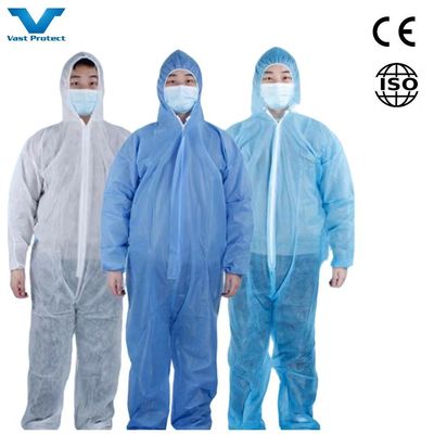 CE Categoría 3 III Tipo 4/5/6 PPE de seguridad Protector no tejido SMS Microporoso de un solo uso