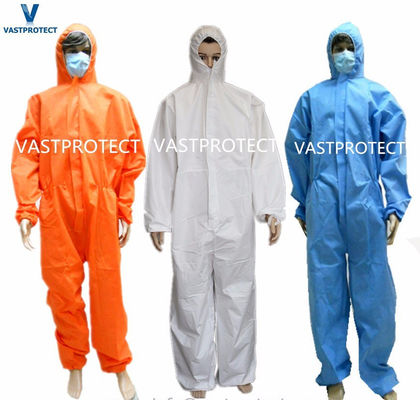 CE Categoría 3 III Tipo 4/5/6 PPE de seguridad Protector no tejido SMS Microporoso de un solo uso