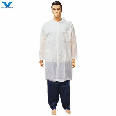 Estilo de traje Polypropileno desechable Microporous SMS No tejido PP Lab Coat 2XL y traje