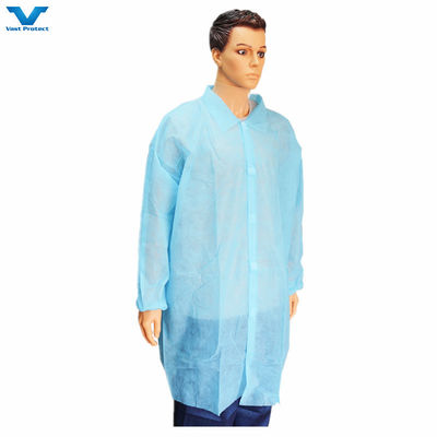 Estilo de traje Polypropileno desechable Microporous SMS No tejido PP Lab Coat 2XL y traje