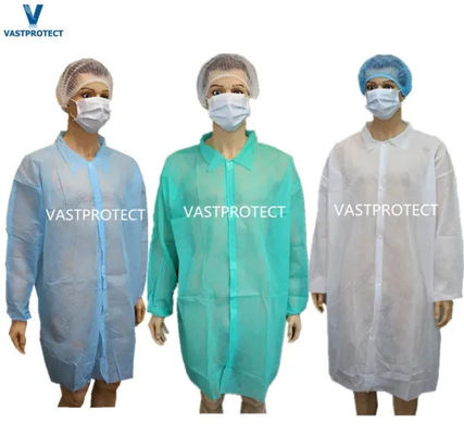 Vestidos de trabajo desechables de primavera otoño prenda de laboratorio industrial de PP