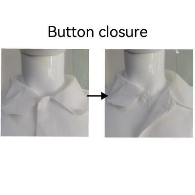 Ropa de trabajo no tejida personalizada PPE de protección uniforme de visitas abrigo de laboratorio VASTPROTECT-501
