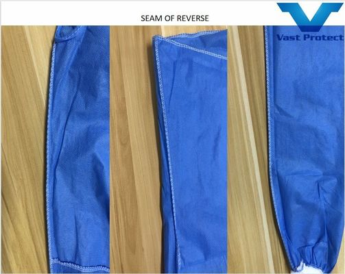 Vestido aislante desechable resistente al alcohol Nivel 1/2/3 Protección quirúrgica hidropónica SMS Tejido mantenga seco y fresco VASTPROTECT-501