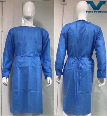 Traje quirúrgico desechable duradero VASTPROTECT-501 Traje de aislamiento de manguito elástico de tela hidropónica Certificado SGS
