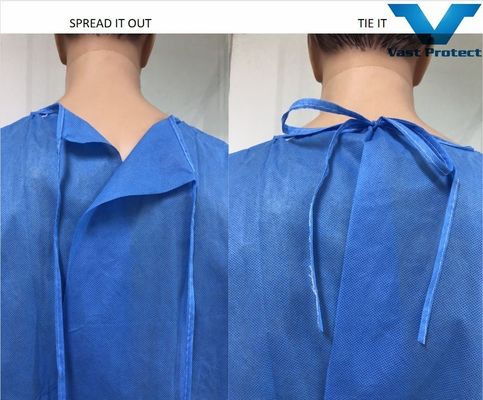 Traje quirúrgico desechable duradero VASTPROTECT-501 Traje de aislamiento de manguito elástico de tela hidropónica Certificado SGS