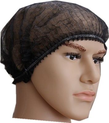 Biodegradable No tejido de PP doble banda elástica desechable Clip Mob Cap