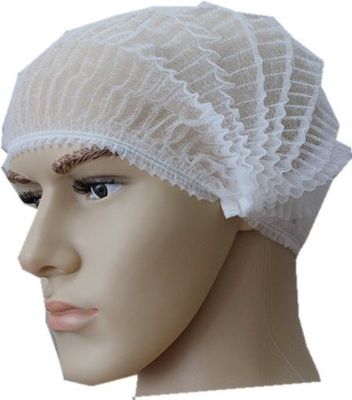Biodegradable No tejido de PP doble banda elástica desechable Clip Mob Cap