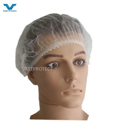 Capuchón desechable PP 16GSM 18 pulgadas Blanco sin esterilizar