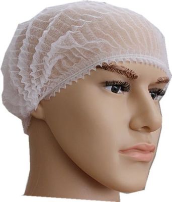 Capuchón desechable PP 16GSM 18 pulgadas Blanco sin esterilizar
