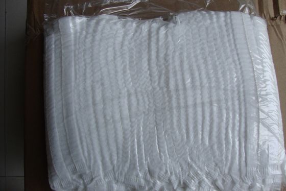 Capuchón desechable PP 16GSM 18 pulgadas Blanco sin esterilizar