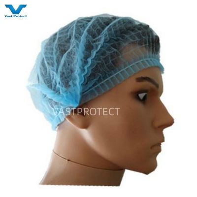 Disponible Azul 18g PP Clip Mob Bouffant Cap Para el procesamiento de alimentos Disponible