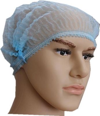 Disponible Azul 18g PP Clip Mob Bouffant Cap Para el procesamiento de alimentos Disponible
