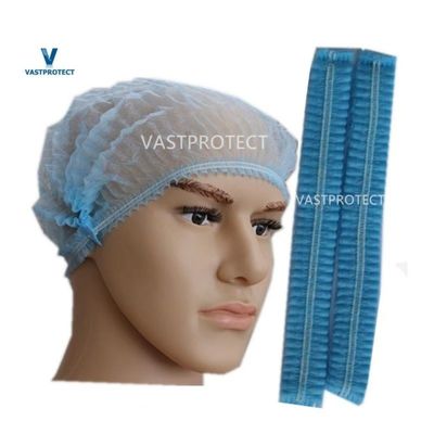 Disponible Azul 18g PP Clip Mob Bouffant Cap Para el procesamiento de alimentos Disponible
