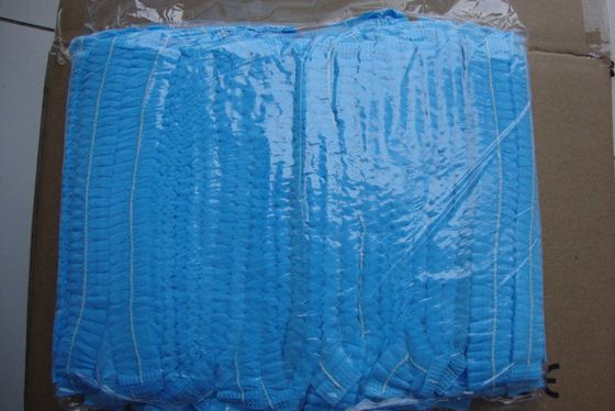 Disponible Azul 18g PP Clip Mob Bouffant Cap Para el procesamiento de alimentos Disponible