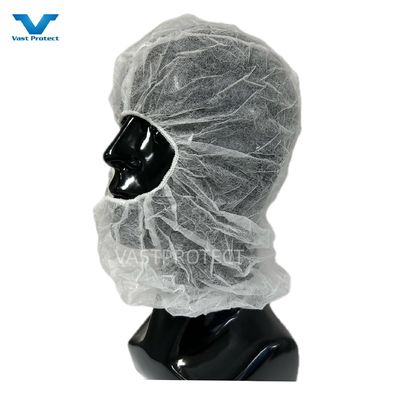 Capa de protección desechable sin tejido de PP Ninja Balaclava para astronautas con certificación ISO