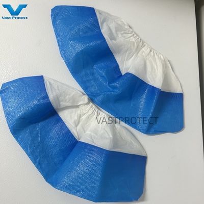PP CPE Antideslizante Azul Blanco Protección desechable Capa de calzado limpieza