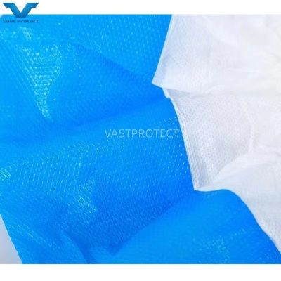 PP CPE Antideslizante Azul Blanco Protección desechable Capa de calzado limpieza
