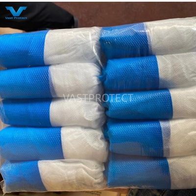 PP CPE Antideslizante Azul Blanco Protección desechable Capa de calzado limpieza