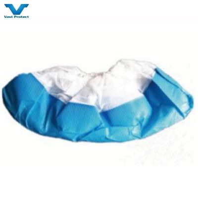 PP CPE Antideslizante Azul Blanco Protección desechable Capa de calzado limpieza
