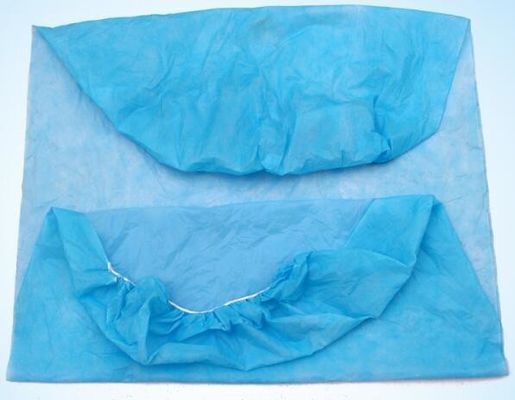 80 * 200cm Personalización de ropa de cama desechable de tejido no tejido en blanco azul