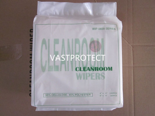 Limpiezas para salas limpias 0609 Lint-free Polyester Cellulose Spunlaced Wipes No Tejidas VPTWIP06