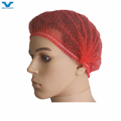 No esterilizado Personalización desechable no tejido PP Mob Clip Strip Bouffant Cap de la red de pelo